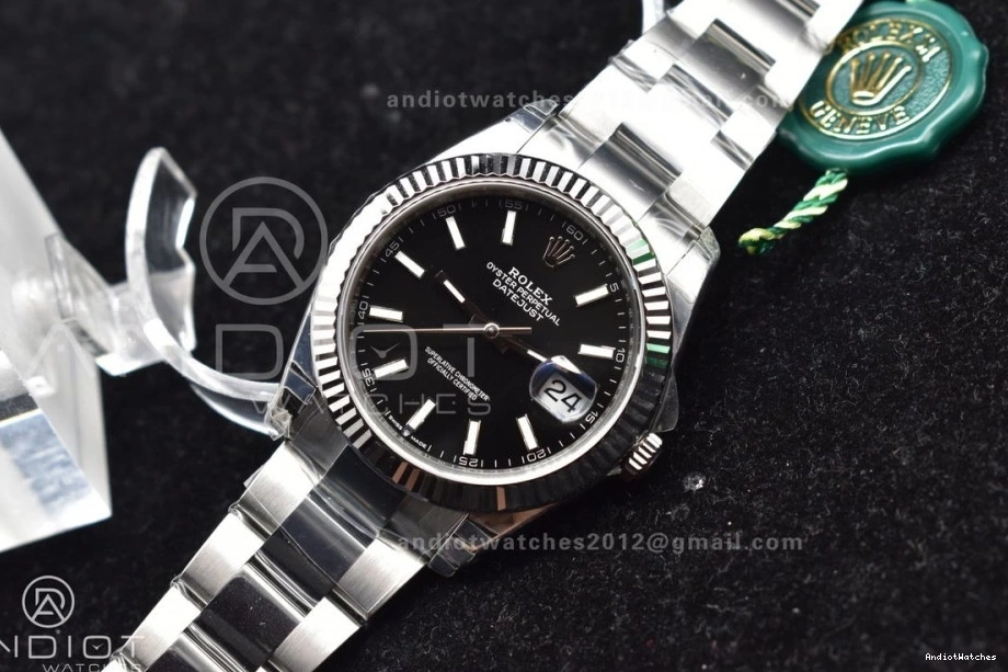 Dial 126334 Edition Oyster Sleek SS Black 615 VS Bracelet 41 DateJust Best 904L on VSF 1:1 0501